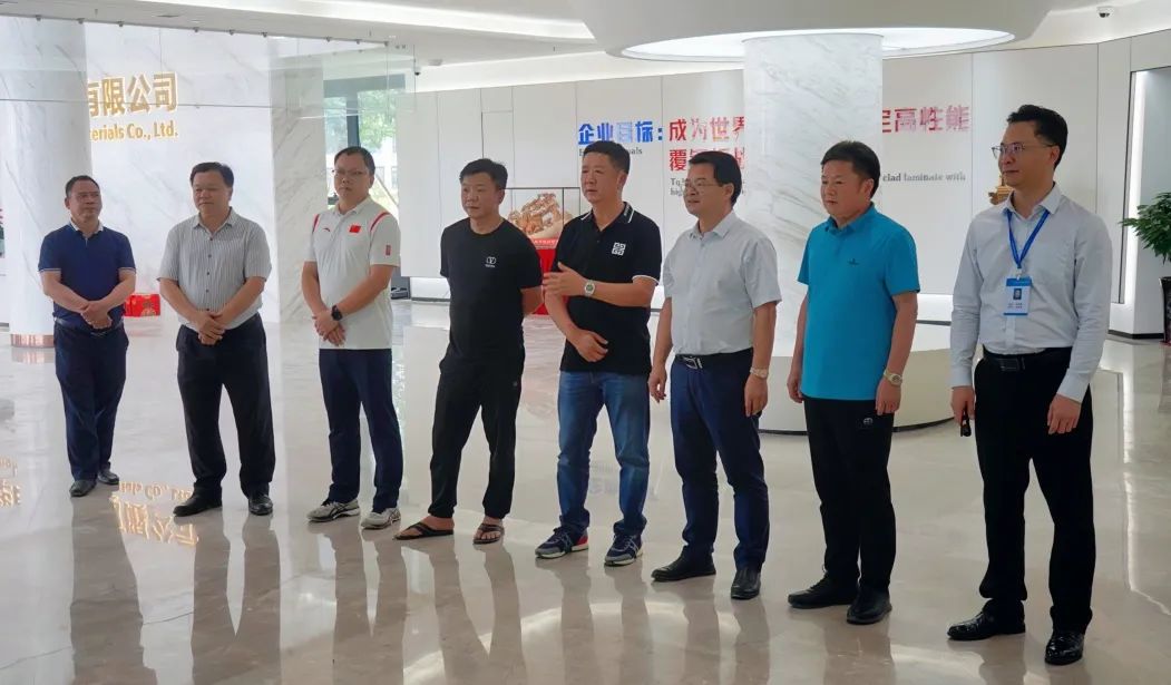 立讯精密王来胜副董事长一行到新利app官方在线入口材料考察